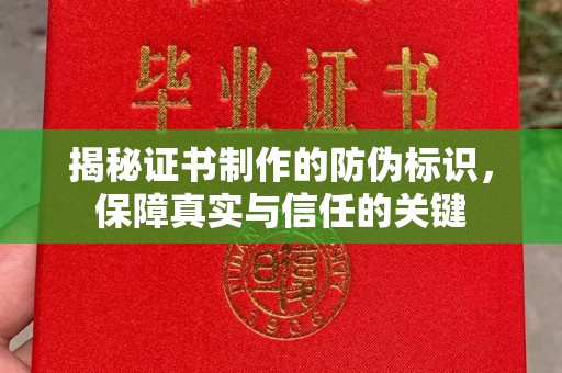 右玉揭秘证书制作的防伪标识，保障真实与信任的关键
