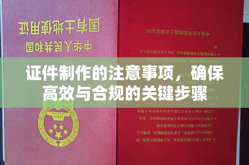 右玉证件制作的注意事项，确保高效与合规的关键步骤