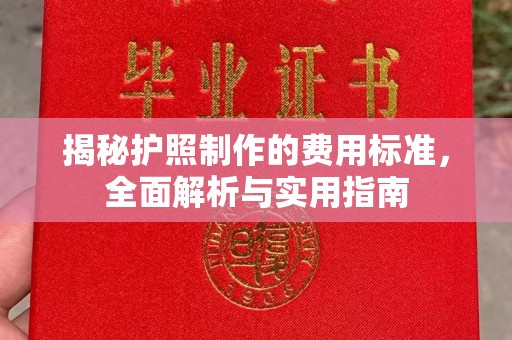 右玉揭秘护照制作的费用标准，全面解析与实用指南