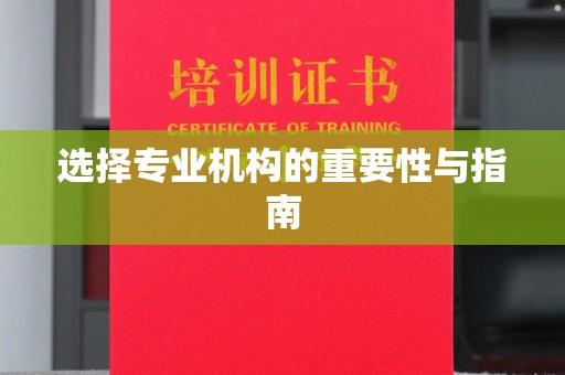 右玉选择专业机构的重要性与指南