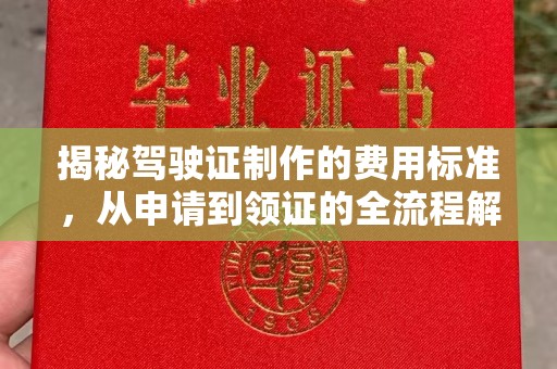 右玉揭秘驾驶证制作的费用标准，从申请到领证的全流程解析