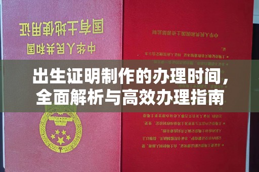 右玉出生证明制作的办理时间，全面解析与高效办理指南