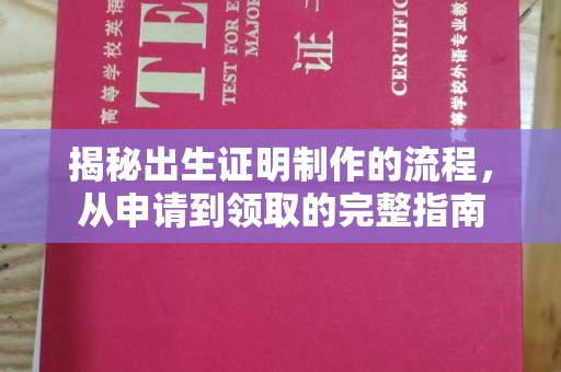 右玉揭秘出生证明制作的流程，从申请到领取的完整指南